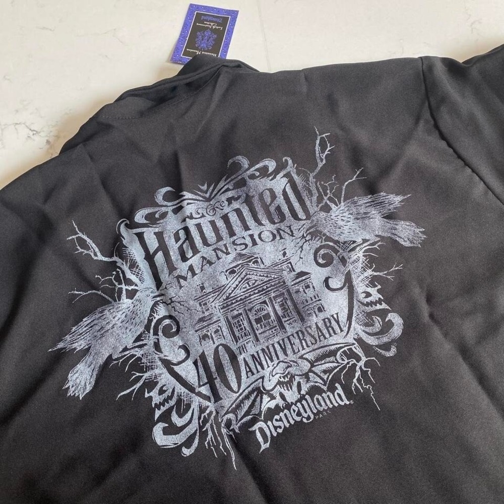 NWT Disneyland Haunted Mansion 40th Anniversary Bowling Shirt XXL Made in USA